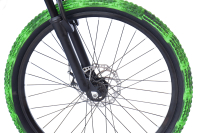 WYNN Mountainbike 24 Zoll KMB1.0  schwarz-grün 21 Gänge mech. Scheibenbremse