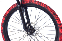 WYNN Mountainbike 24 Zoll KMB1.0  schwarz-rot 21 Gänge mech. Scheibenbremse
