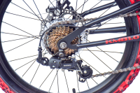 WYNN Mountainbike 24 Zoll KMB1.0  schwarz-rot 7 Gänge