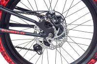 WYNN Mountainbike 24 Zoll KMB1.0  schwarz-rot 7 Gänge