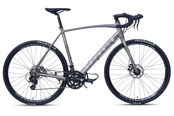 CHILLIZ Rennrad 28 Zoll RDB2.0 grau Rahmenhöhe 54 cm Damen Herren 14 Gänge