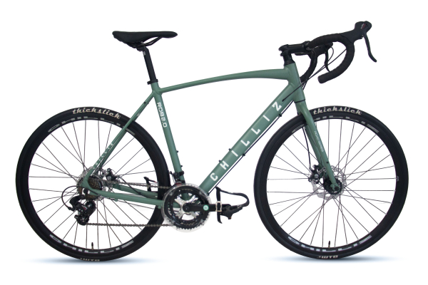 CHILLIZ Rennrad 28 Zoll RDB2.0 grün Rahmenhöhe 54 cm 14 Gänge