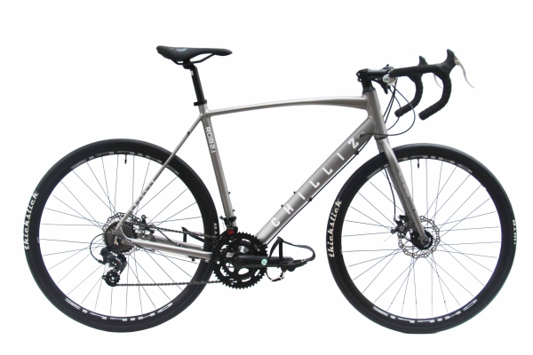 CHILLIZ Rennrad 28 Zoll RDB2.1 grau Rahmenhöhe 57 cm Damen Herren 14 Gänge