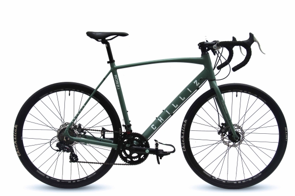 CHILLIZ Rennrad 28 Zoll RDB2.1 grün Rahmenhöhe 54 cm Damen Herren 14 Gänge