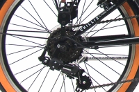 CHILLIZ Faltrad 20 Zoll FLD.01 schwarz Rahmenhöhe 33 cm Damen Herren Klapprad 6 Gänge V-Brake