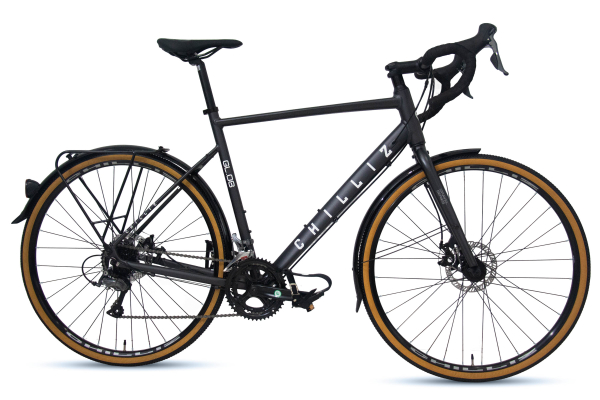 CHILLIZ Gravelbike 28 Zoll GL.08 schwarz-matt 16 Gänge mech. Scheibenbremse Schutzbleche